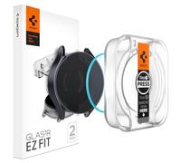 Spigen Glas.tR EZ Fit Vetro Temperato compatibile con Samsung Galaxy Watch 6 44mm, 2 Pezzi, Installazione Facile, Cristallino, Durezza 9H Pellicola prottetiva