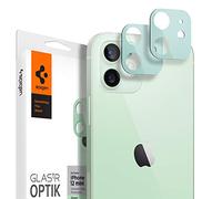 Spigen Glas.tR Optik Protezione Fotocamera compatibile con iPhone 12 Mini, 2 Pezzi, Verde, Resistente ai graffi, Durezza 9H Pellicola prottetiva