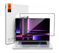 Spigen Glas.tR Slim Vetro Temperato Compatibile con MacBook Pro 16 inch (M4 Pro / M4 Pro Max / M3 series / M2 series / M1 series), Copertura Totale, 9H Protezione Schermo