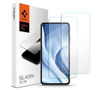 Spigen Glas.tR Slim Vetro Temperato Compatibile con Xiaomi Mi 11 Lite 5G/ 4G, Mi 11 Lite 5G NE, 2 Pezzi, Custodia Compatibile, Anti-graffio, 9H Durezza,