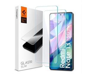 Spigen Glas.tR Slim Vetro Temperato compatibile con Xiaomi Redmi Note 13 5G (non per 4G), Anti-graffio, Cristallino, Durezza 9H Pellicola prottetiva