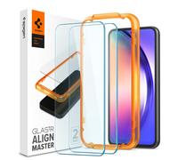 Spigen AlignMaster Vetro Temperato compatibile con Samsung Galaxy A54 5G, 2 Pezzi, Installazione Semplice con Cornice di Allineamento, Cristallino, Durezza 9H Pellicola prottetiva