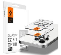 Spigen Glass EZ Fit Optics Pro 2 Pack, argento - iPhone 14 Pro/iPhone 14 Pro Max