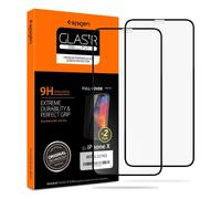 Spigen Glass FC 2 Pack, nero - iPhone 11 Pro/XS/X