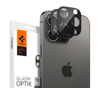 Spigen Glas.tR Optik Protezione Fotocamera compatibile con iPhone 14 Pro, iPhone 14 Pro Max, 2 Pezzi, Néro, Resistente ai Graffi, Durezza 9H Pellicola prottetiva