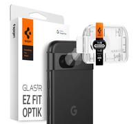 Spigen Glas.tR EZ Fit Optik Protezione Fotocamera compatibile con Google Pixel 8a, 2 Pezzi, Cristallino, Installazione Facile, Resistente ai Graffi, Durezza 9H Pellicola prottetiva
