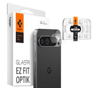 Spigen Glas.tR EZ Fit Optik Protezione Fotocamera compatibile con Google Pixel 9 Pro, 2 Pezzi, Cristallino, Installazione Facile, Resistente ai Graffi, Durezza 9H Pellicola prottetiva