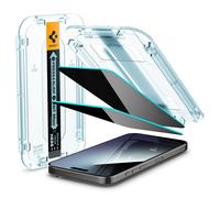 Spigen Glas.tR EZ Fit Vetro Temperato compatibile con iPhone 15 Pro Max, 2 Pezzi, Anti-Spia, Protezione della Privacy, Durezza 9H Pellicola prottetiva