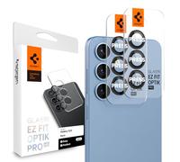 Spigen GLAStR EZ-Fit Optik PRO HD - Pellicola protettiva per obiettivo fotocamera Samsung Galaxy S25, confezione da 2, colore: nero
