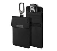 Spigen Klasden Progettato per il blocco del segnale RFID dell'auto Custodia protettiva per portachiavi per auto Custodia per chiavi per auto - Nera