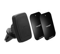 Spigen Kuel H12, Supporto Auto Smartphone [Hexa neodimio Core] [Universale 360º One Touch] Supporto Smartphone, Nero