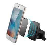 Spigen Kuel H12 - Supporto Auto Smartphone [Hexa neodimio Core] [Universale 360º One Touch] Supporto Smartphone - Nero