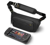 Spigen Life Klasden KD410 Borsa tracolla per donna uomo, Monospalla uomo, Borsa Custodia compatibile con Nintendo Switch 2/Steam Deck/Playstation Portal/Legion Go S - Nero