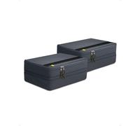 Spigen Life Organizer da Viaggio Suitcase Organizer Set di borse da imballaggio con compressione e cerniera per viaggi e vacanze L1+L1 2 pezzi - Grigio Grotto