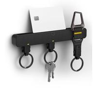 Spigen Life Portachiavi da Parete Magnetico, Moschettone Portachiavi da Muro - Nero