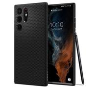Spigen Cover Liquid Air Compatibile con Samsung Galaxy S22 Ultra 5G - Nero opaco