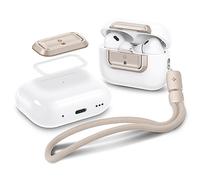 Spigen Lock Fit M [EZ FIT], Clip protettiva con Chiusura Sicura, Compatibile con Cuffie, AirPods Pro 2 (2023/2022) / AirPods Pro (2019) e con cinturino - Starlight