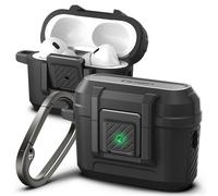 Spigen Cover Lock Fit Compatible con AirPods Pro 2 (2a Generazione 2023/2022) con Moschettone - Nero Opaco