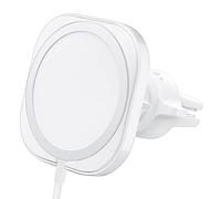 Spigen MagFit Supporto Auto per Presa d'aria Magsafe, Porta Telefono Auto Compatibile con iPhone 17/16/15/14/13/12 Pro Max Air (Caricatore Non Incluso e Richiede Caricabatteria Auto USB-C) - Bianco