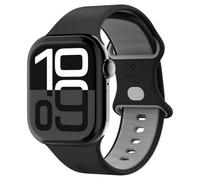 Spigen Nano Pop Cinturino per Apple Watch 12/11/10 42mm, 41/40/38mm | Cinturino bicolore in silicone con fibbia in alluminio e interno traspirante per 9/8/7/SE3/SE2/SE/6/5/4