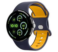 Spigen Nano Pop Cinturino per Pixel Watch 5/4/3 45mm (2026-2024) | Cinturino bicolore in silicone con fibbia in alluminio e interno traspirante per il modello 2026/25/24