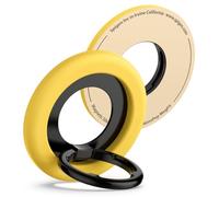 Spigen NanoPop MagFit Anello Magnetico Cellulare per Magsafe, [Funzione Supporto] Compatibile con iPhone 17 16 15 14 13 Pro Max Air e Cover MagSafe per Samsung S25 & Pixelsnap per Pixel 10 - Giallo