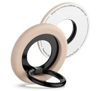 Spigen NanoPop MagFit Anello Magnetico Cellulare per Magsafe [Funzione Supporto] Compatibile con iPhone 17 16 15 14 13 Pro Max Air e Cover MagSafe per Samsung S25 & Pixelsnap per Pixel 10 - Beige