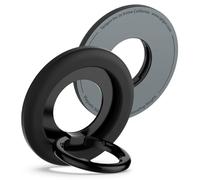 Spigen NanoPop MagFit Anello Magnetico Cellulare per Magsafe, [Funzione Supporto] Compatibile con iPhone 17 16 15 14 13 Pro Max Air e Cover MagSafe per Samsung S25 & Pixelsnap per Pixel 10 - Nero