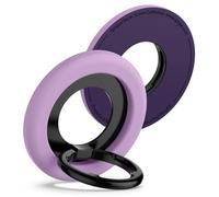 Spigen NanoPop MagFit Anello Magnetico Cellulare per Magsafe [Funzione Supporto] Compatibile con iPhone 17 16 15 14 13 Pro Max Air e Cover MagSafe per Samsung S25 & Pixelsnap per Pixel 10 - Viola