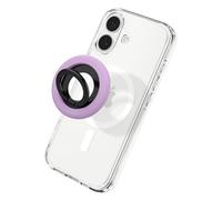Spigen NanoPop MagFit Anello MagSafe per Telefono [Cerniera Rotante] | Supporto Compatibile con iPhone Duo 18 Pro Max 17 16 15 14 13 12, Pixel 11 10 e Cover MagSafe/Pixelsnap per Samsung - Viola