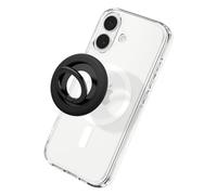 Spigen NanoPop MagFit Anello MagSafe per Telefono [Supporto a Cerniera Rotante] Compatibile con iPhone 17 17e 16 15 14 13 Pro e Cover MagSafe/Pixelsnap per Samsung S26 S25 Ultra, Pixel 10 10a - Nero