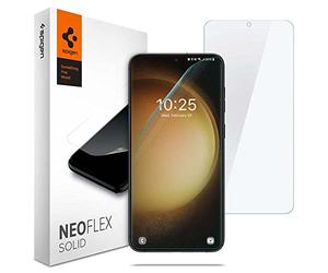 Spigen NeoFlex Solid Pellicola compatibile con Samsung Galaxy S23, 2 Pezzi, PET, Applicazione Bagnata, Alta Reattività, Custodia Compatibile, Anti-graffio
