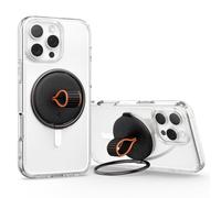 Spigen O-Mag MagFit Anello Magnetico Cellulare per Magsafe, [Funzione Supporto] Compatibile con iPhone 17/16/15/14/13 Pro Max Air e Cover MagSafe per Samsung S25 & Pixelsnap per Pixel 10 - Nero
