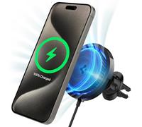 Spigen OneTap Pro MagFit CryoMax Ricarica Wirelss Auto per Cellulare con Ventola di Raffreddamento, Supporto Telefono MagSafe Compatibile con iPhone 17/17e/16/15/14 Pro Max e PixelSnap - Presa d’Aria