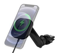 Spigen OneTap Pro MagFit Ricarica Wirelss Auto per Cellulare, Supporto Telefono Magnetico Compatibile con iPhone 17/17e/16/15/14/13/12 Pro Max Air e Cover MagSafe/Pixelsnap - Presa d’Aria