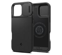 Spigen Cover per iPhone 16 Pro, Optik Armor MagFit, Compatibile con MagSafe - Nero