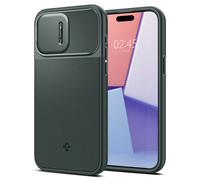 Spigen Optics Armor MagSafe, verde abisso - iPhone 15 Pro Max