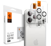 Spigen Protezione Fotocamera compatibile con iPhone 17 Pro, iPhone 17 Pro Max, 2 Pezzi, Argento, Anello Individuale, Durezza 9H Pellicola prottetiva