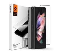 Spigen Protezione Schermo [1P+1P] per Samsung Galaxy Z Fold3 5G | 1 Pezzi Vetro Temperato per Schermo e 1 Pezzi Pellicola per Cerniera, Copertura Totale, Alta Reattività, Anti-graffio