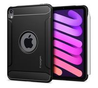 Spigen Cover Rugged Armor Compatibile con iPad mini 7 (2024, A17 Pro) / iPad mini 6 Generazione 8.3 polici (2021) - Nero