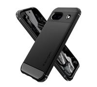 Spigen Cover Rugged Armor Compatibile con Google Pixel 8a - Nero Opaco