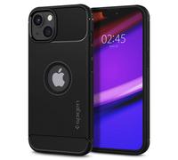 Spigen Cover Rugged Armor Compatibile con iPhone 13 - Nero Opaco