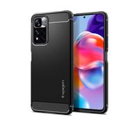 Spigen Rugged Armor, nero opaco - Per Xiaomi POCO X4 NFC/Per Xiaomi 11i HC 5G/11i 5G/Redmi Note 11 Pro+ 5G