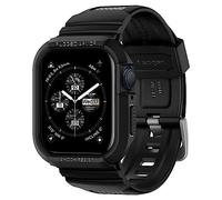 Spigen Cover con Cinturino Rugged Armor PRO Compatibile con Apple Watch Series per 9/8/7 (41mm), 6/SE/5/4 (40mm) e 3/2/1 (38mm)- Nero
