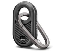 Spigen Rugged Armor Progettato per Samsung Galaxy SmartTag 2 Custodia Portachiavi Smart Tag 2 Custodia [1 Confezione] (2023) - Nero Opaco