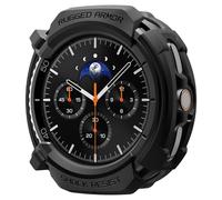 Spigen Rugged Armor Progettato per Samsung Galaxy Watch 8 Classic Custodia da 46 mm Cover in TPU Resistente (2025) - Nero Opaco