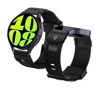 Spigen Rugged Band Cinturino Compatibile con Samsung Galaxy Watch 7 44/40mm, FE 40mm, 6/5/4 44/40mm, Classic 6 47/43mm, 5 Pro 45mm, 4 Classic 46/42mm, 3 41mm, Active 1&2 Band - Nero