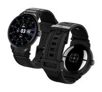 Spigen Rugged Band Cinturino per Pixel Watch 5/4/3 45mm (2026-2024) | Cinturino flessibile in TPU con finitura opaca, dettagli in fibra di carbonio e Smart Lock per il modello 2026/25/24 - Nero