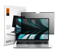 Spigen Safeview Filtro Privacy Magnetico compatibile con MacBook Air 13 pollci (M5 2026 / M4 2025 / M3 2024 / M2 2023), Anti-Spia, Rimovibile, con Panno per la Pulizia e Custodia