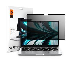 Spigen Safeview Filtro Privacy Magnetico compatibile con MacBook Air 13 pollci (M5 2026 / M4 2025 / M3 2024 / M2 2023), Anti-Spia, Rimovibile, con Panno per la Pulizia e Custodia